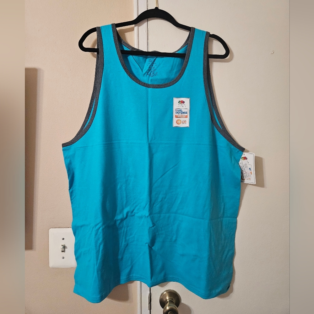 Lot (4) Men's Fruit of the Loom Platinum Dual Defense Tank Tops